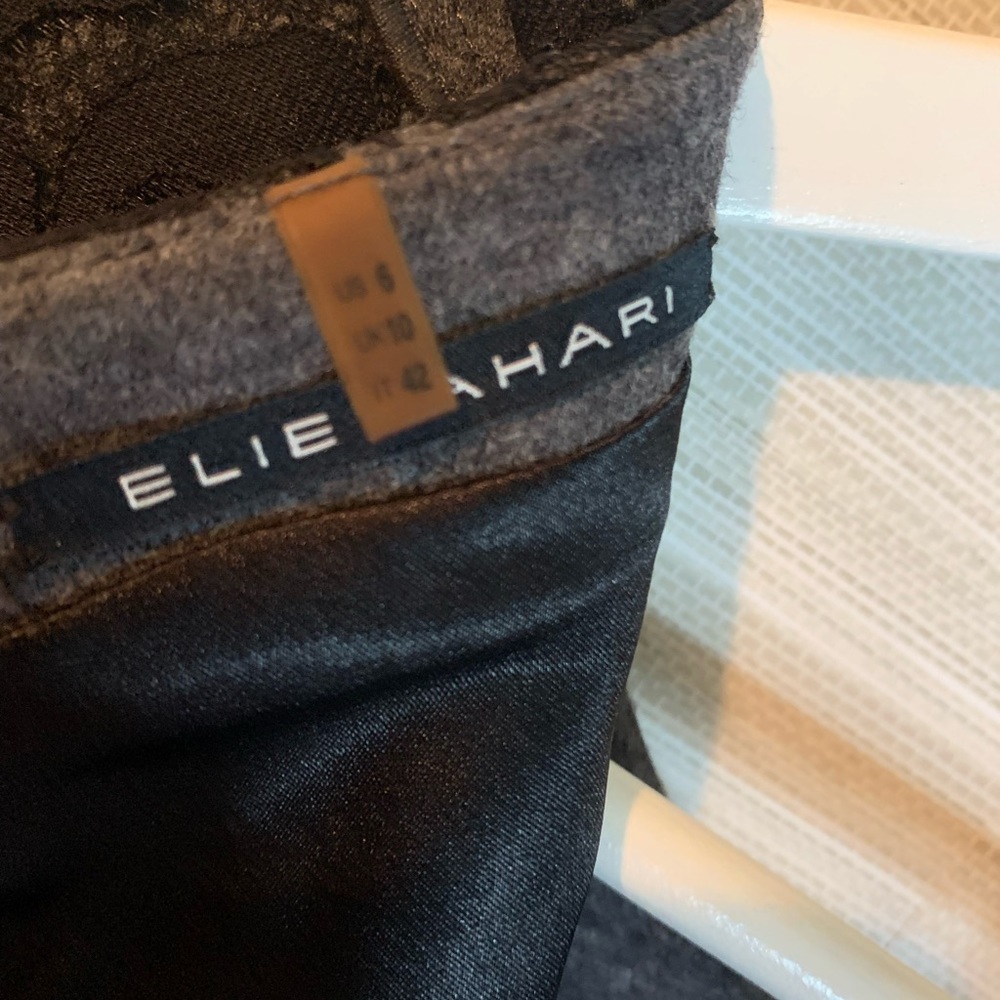 Designer Elie Tahari Black Sleeveless Dress in Size 6 - Picture 4 of 11